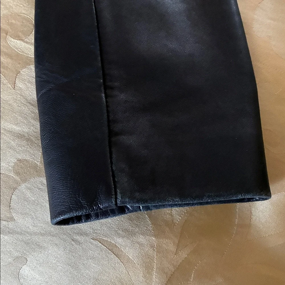 Liz Claiborne Black Leather Outerwear - Picture 5 of 7